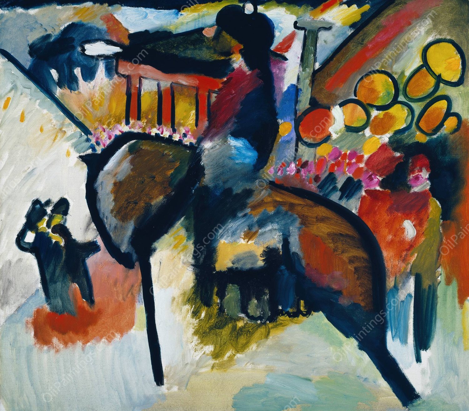 Impression IV  by Wassily Kandinsky - Hand-Painted Oil Painting Reproduction