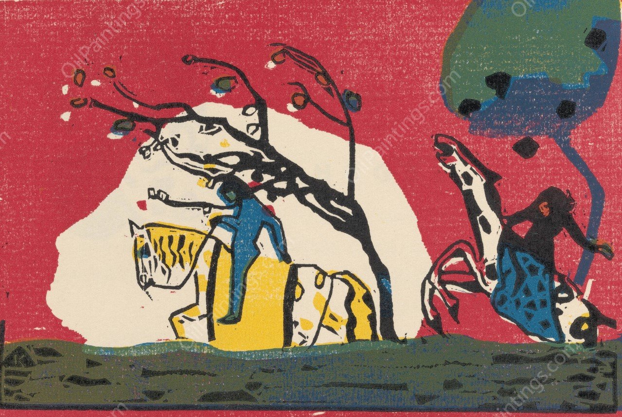 Klange Pl.01  by Wassily Kandinsky - Hand-Painted Oil Painting Reproduction