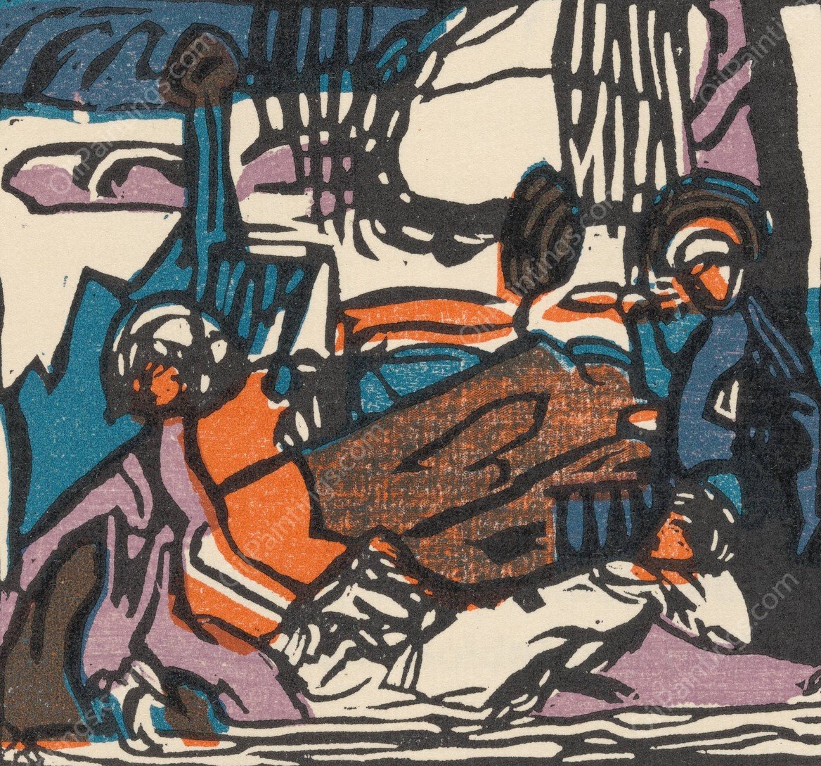 Klange Pl.13  by Wassily Kandinsky - Hand-Painted Oil Painting Reproduction