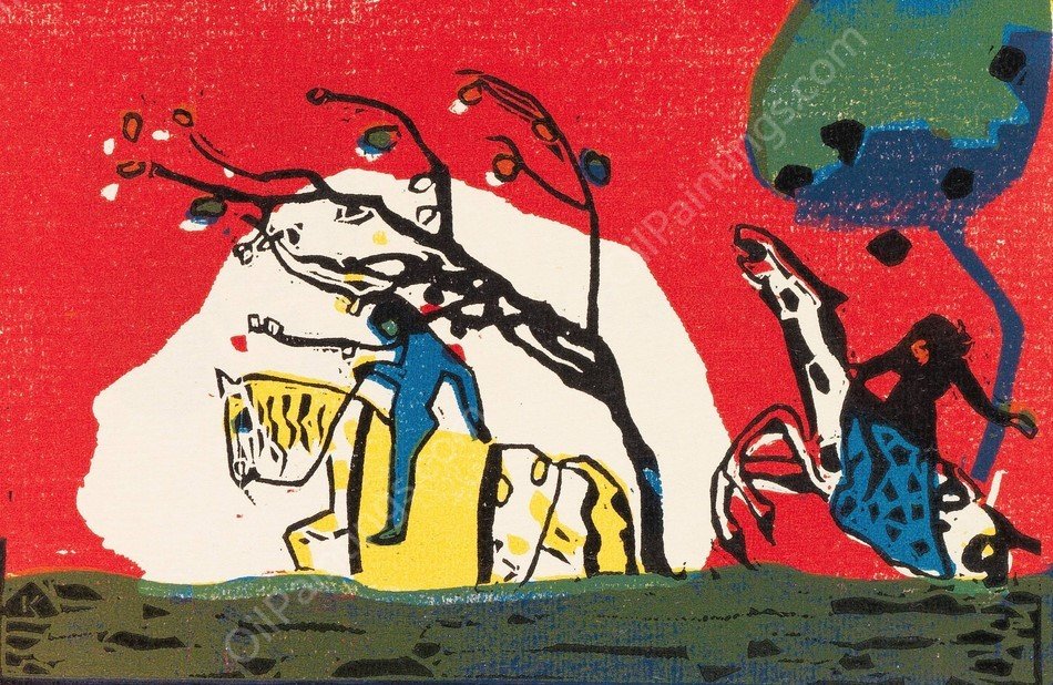 Klange  by Wassily Kandinsky - Hand-Painted Oil Painting Reproduction