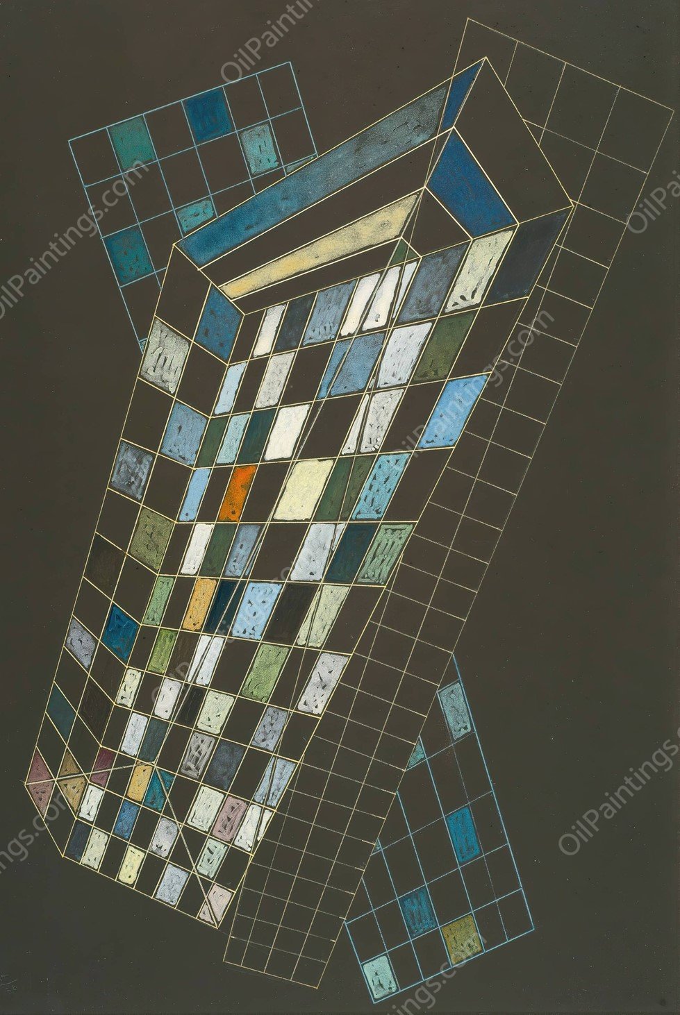 Kleine Flachen  by Wassily Kandinsky - Hand-Painted Oil Painting Reproduction