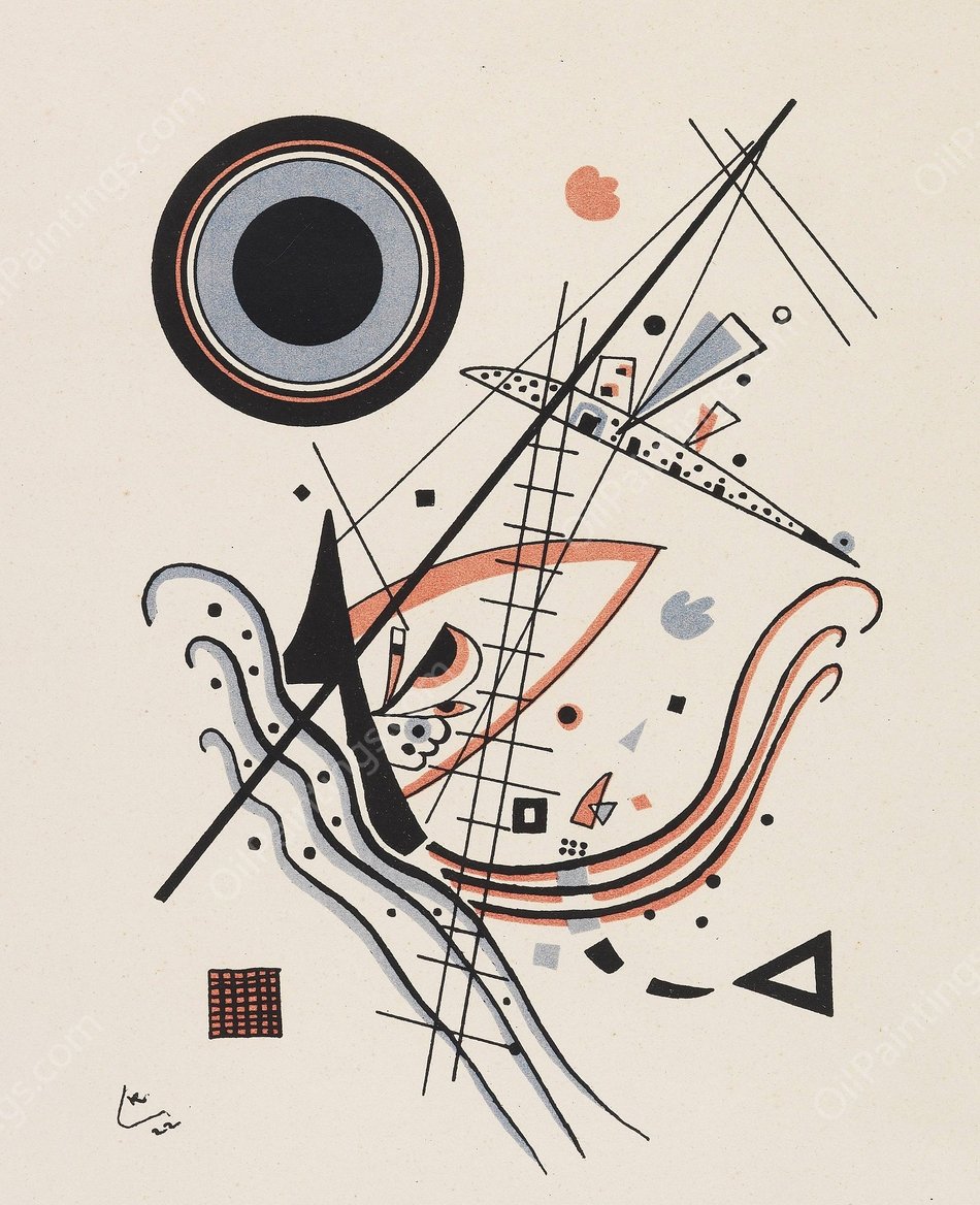 Lithographie 'Blau' by Wassily Kandinsky - Hand-Painted Oil Painting Reproduction