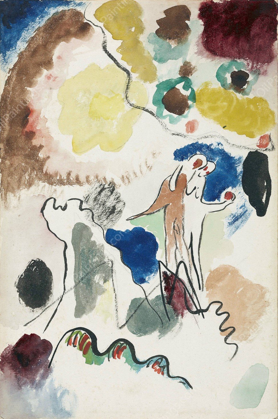 Paradies  by Wassily Kandinsky - Hand-Painted Oil Painting Reproduction