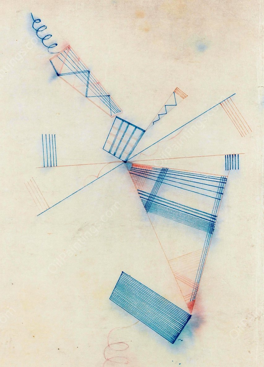 Zwei Spiralen  by Wassily Kandinsky - Hand-Painted Oil Painting Reproduction