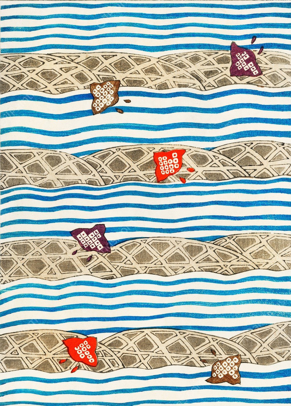 Illustration from Bijutsu Sekai by Watanabe Seitei - Hand-Painted Oil Painting Reproduction