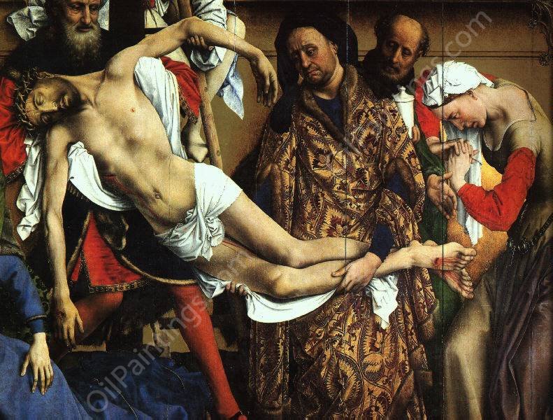 The Decent from the Cross by Weyden Rogier Van Der - Hand-Painted Oil Painting Reproduction