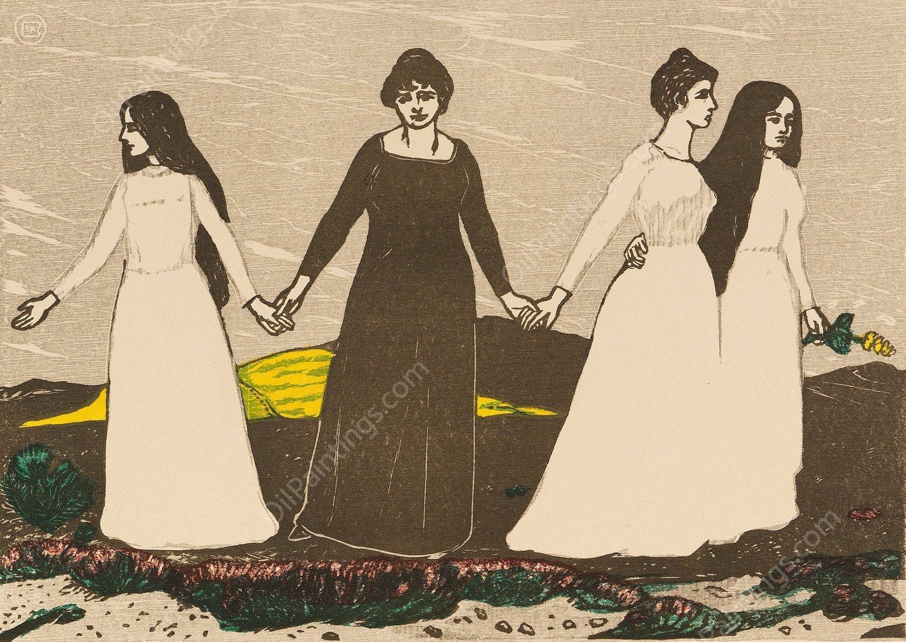 Sommers Abschied von der Heide  by Wilhelm Laage - Hand-Painted Oil Painting Reproduction