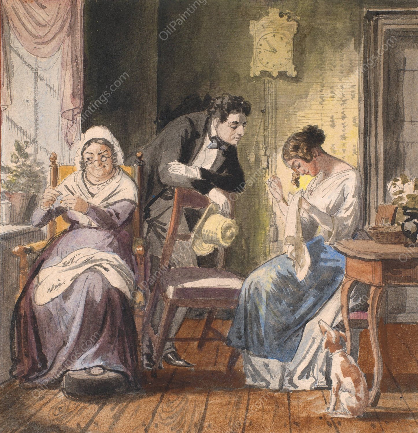 Et besog  by Wilhelm Marstrand - Hand-Painted Oil Painting Reproduction