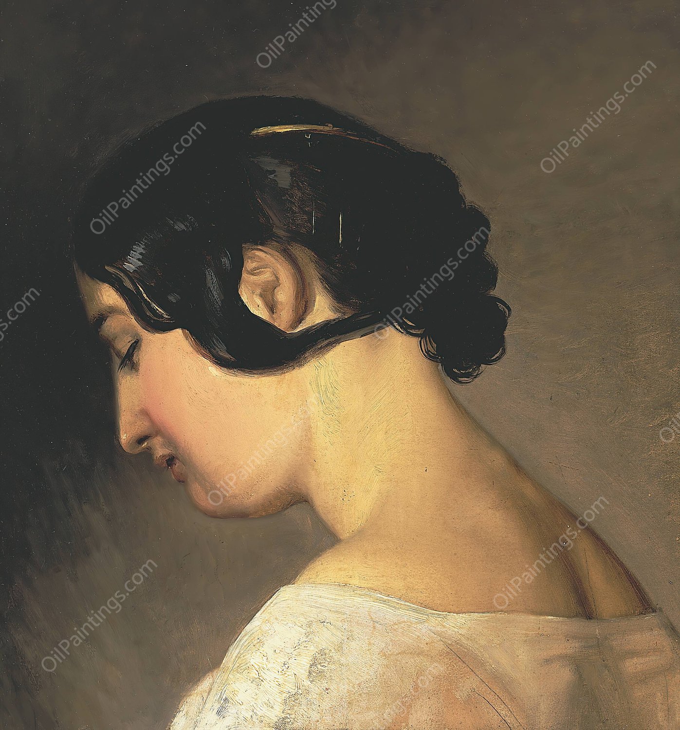 Italienerinde by Wilhelm Marstrand - Hand-Painted Oil Painting Reproduction