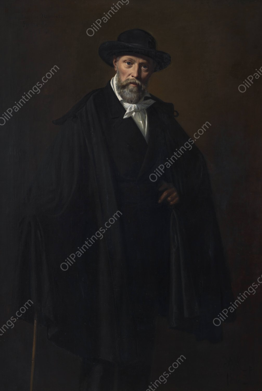 Maleren Constantin Hansen  by Wilhelm Marstrand - Hand-Painted Oil Painting Reproduction