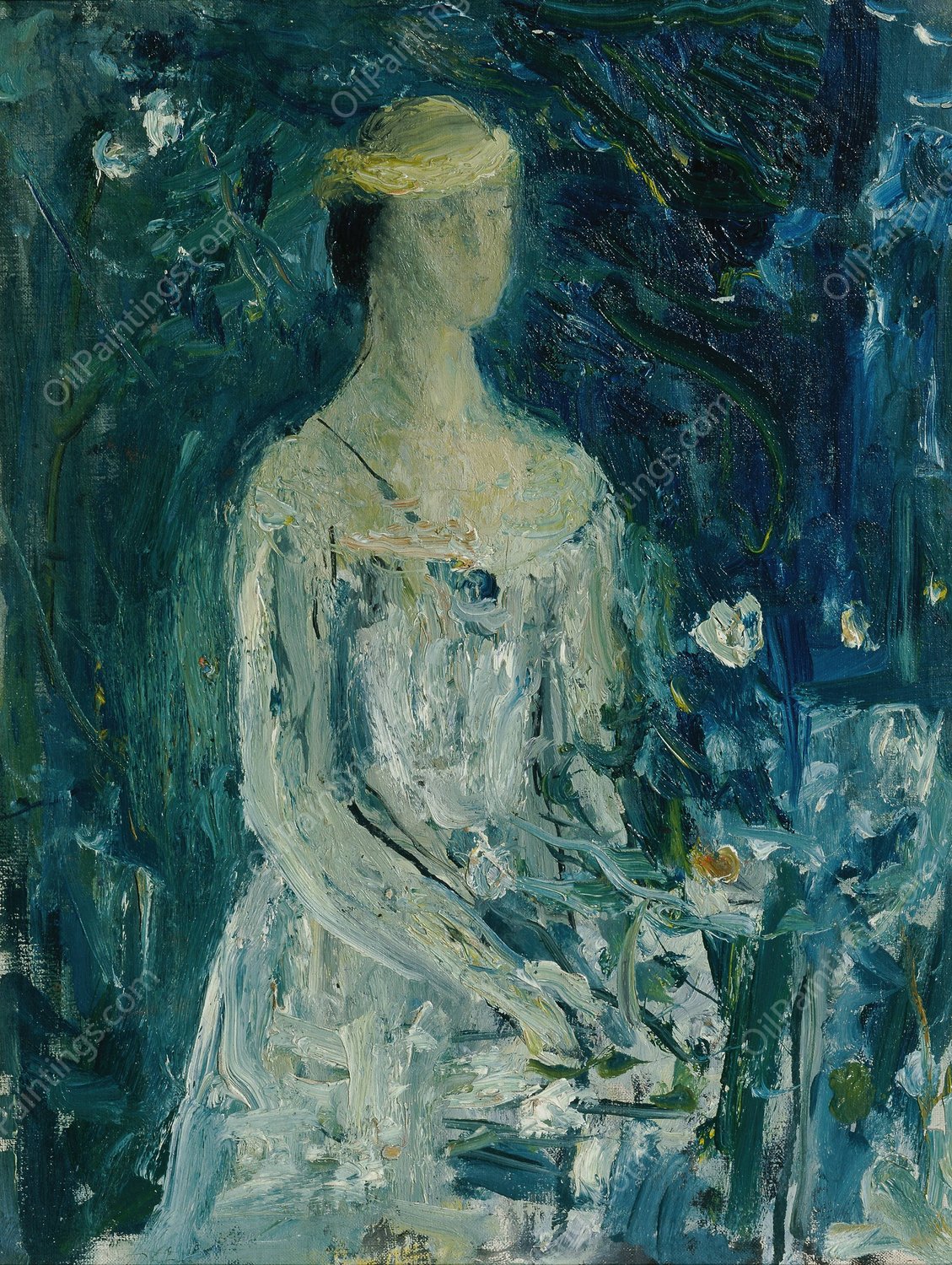 Die Frau des Kunstlers  by Wilhelm Thony - Hand-Painted Oil Painting Reproduction