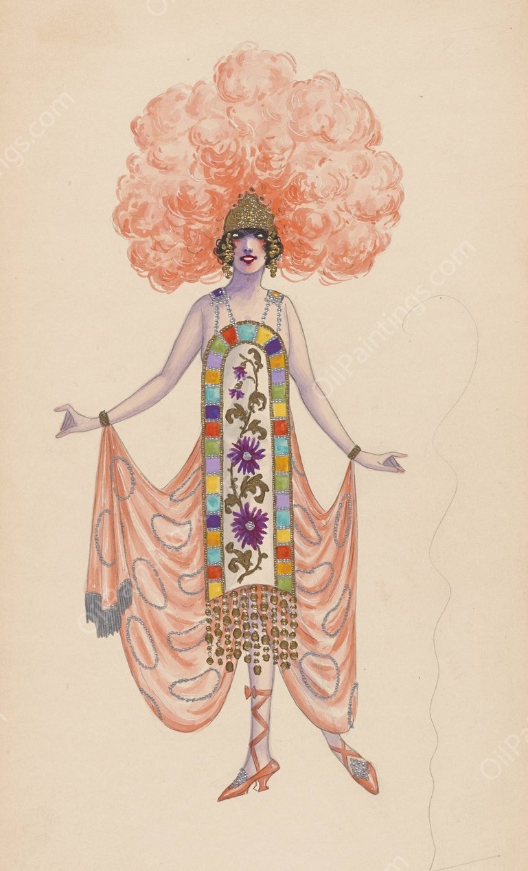 156-Oriental Review  by Will R. Barnes - Hand-Painted Oil Painting Reproduction