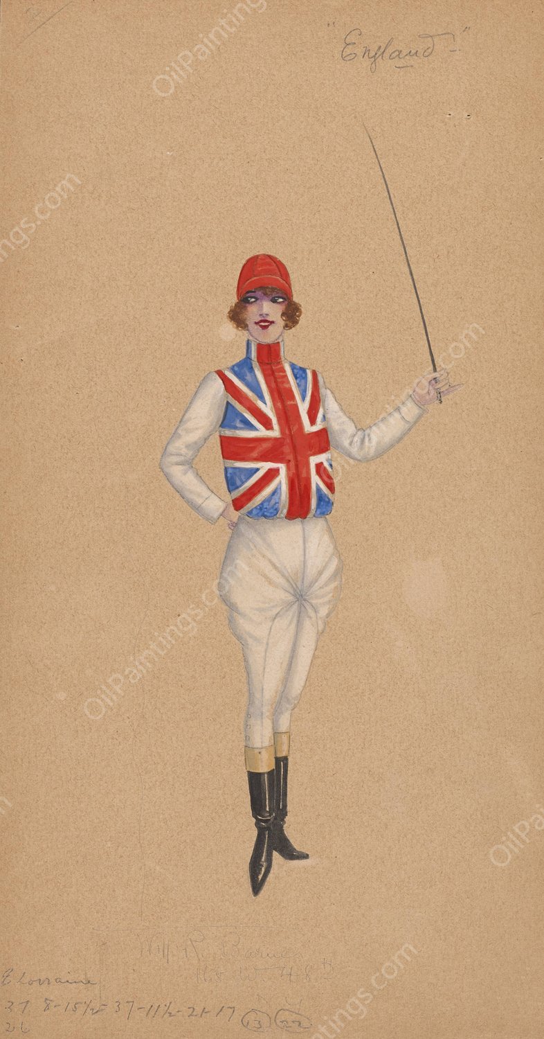 2-England  by Will R. Barnes - Hand-Painted Oil Painting Reproduction