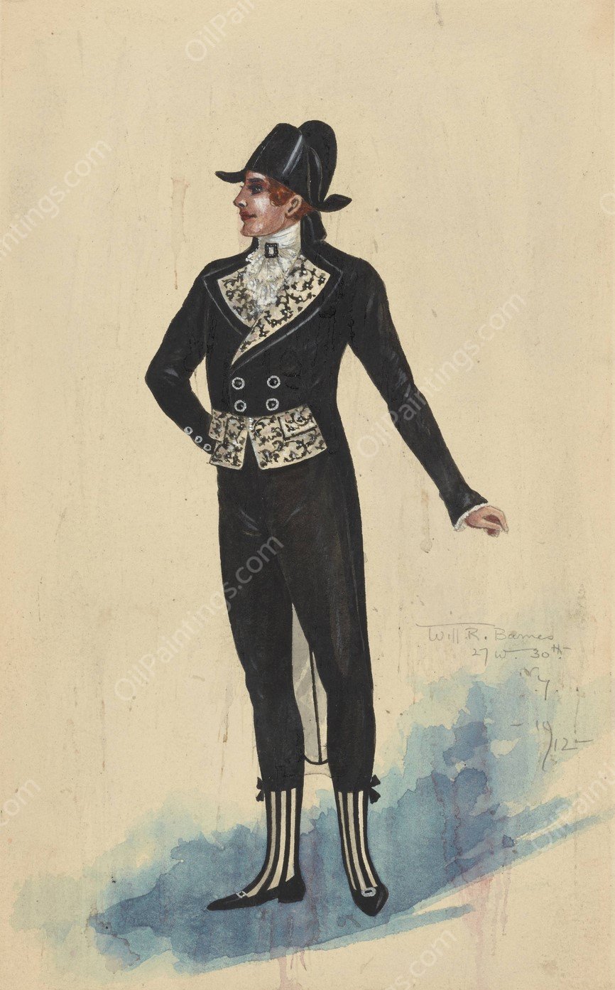 20-Barry-Act III  by Will R. Barnes - Hand-Painted Oil Painting Reproduction