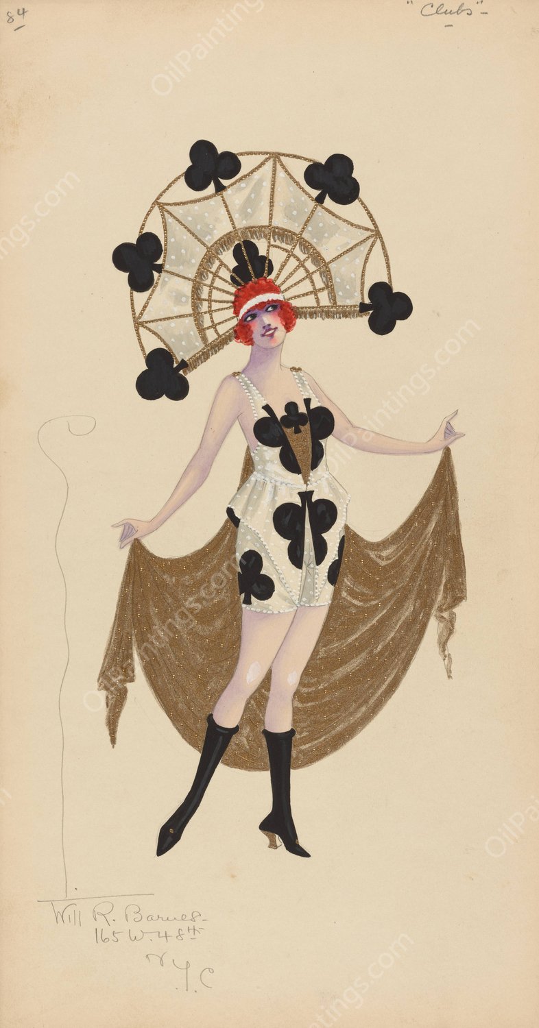 84-Clubs  by Will R. Barnes - Hand-Painted Oil Painting Reproduction