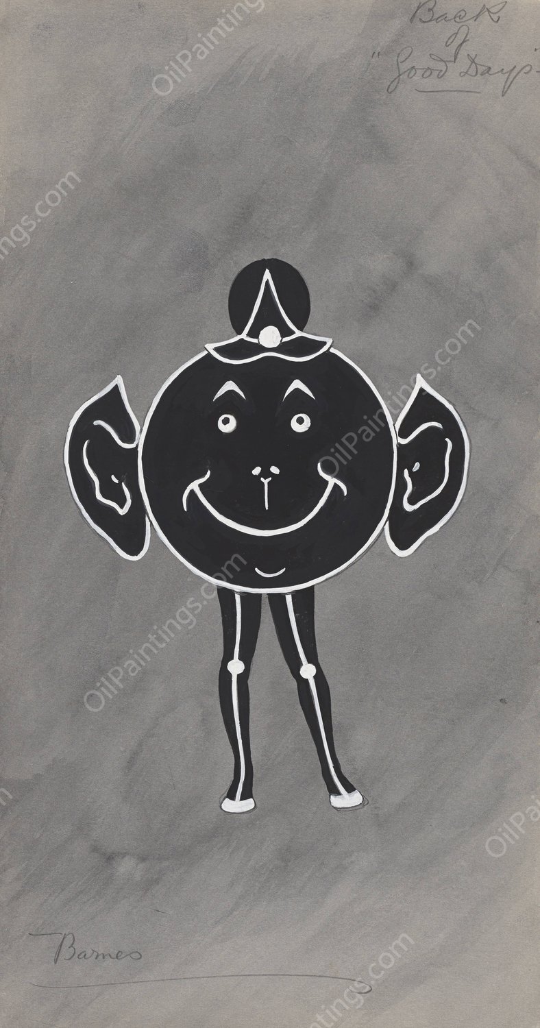 Back of 'Good Days' by Will R. Barnes - Hand-Painted Oil Painting Reproduction