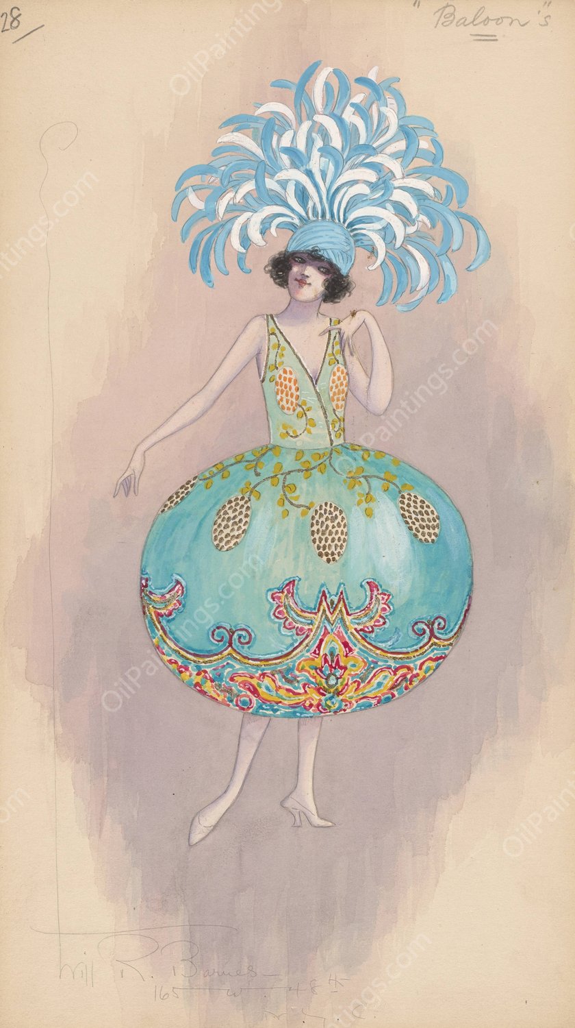 Baloons  by Will R. Barnes - Hand-Painted Oil Painting Reproduction