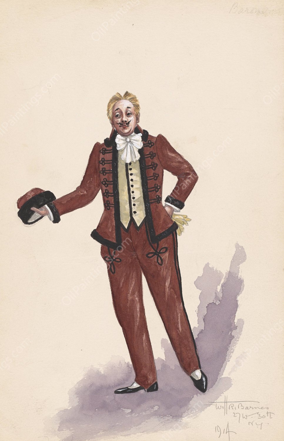 Baron  by Will R. Barnes - Hand-Painted Oil Painting Reproduction