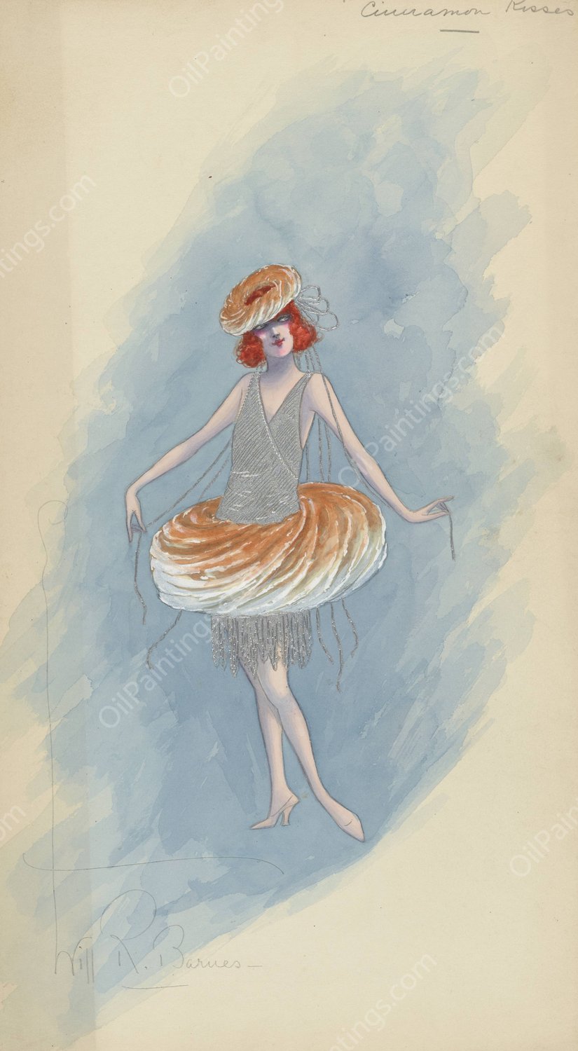 Cinnamon Kisses  by Will R. Barnes - Hand-Painted Oil Painting Reproduction