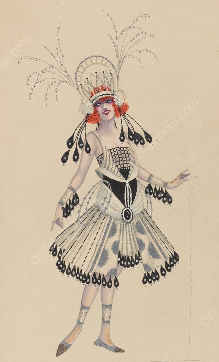 Dancer-Principal-Woman  by Will R. Barnes - Hand-Painted Oil Painting Reproduction