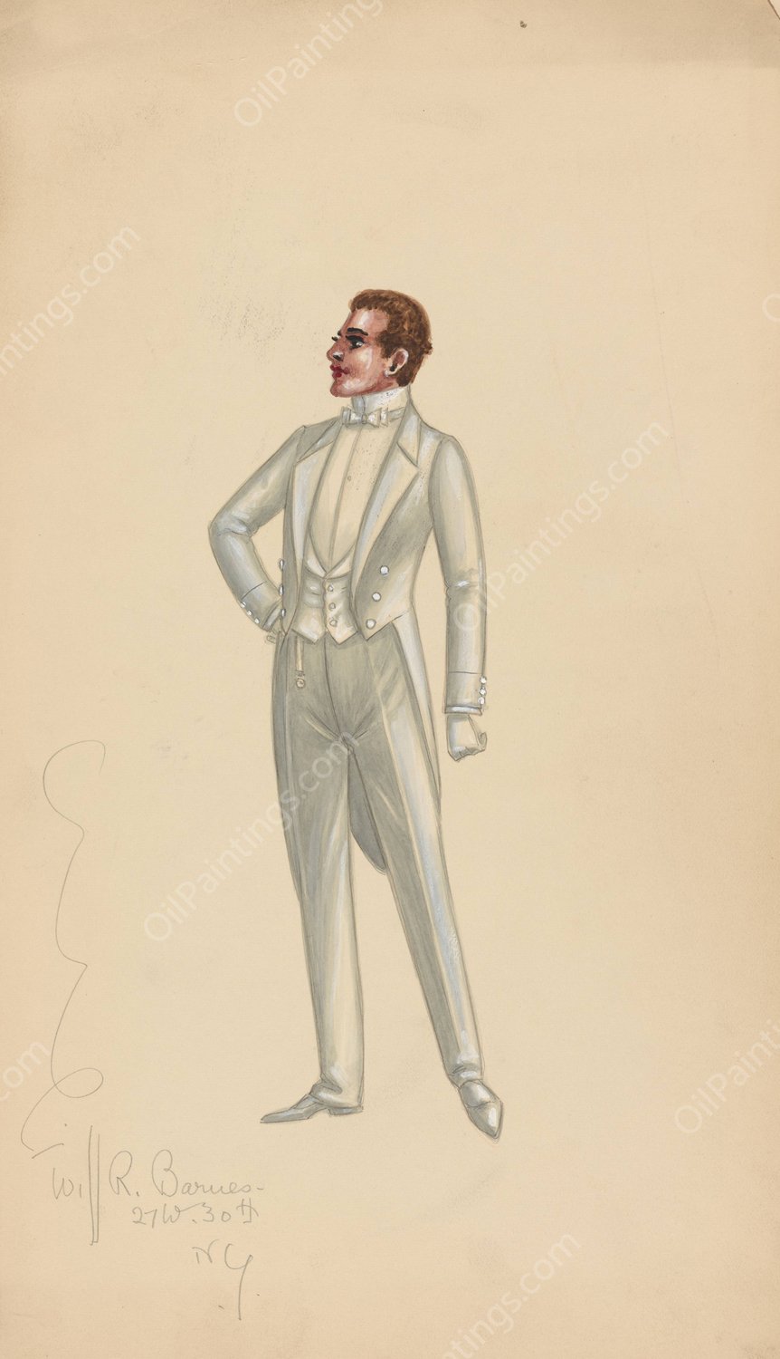 Dapper Men  by Will R. Barnes - Hand-Painted Oil Painting Reproduction