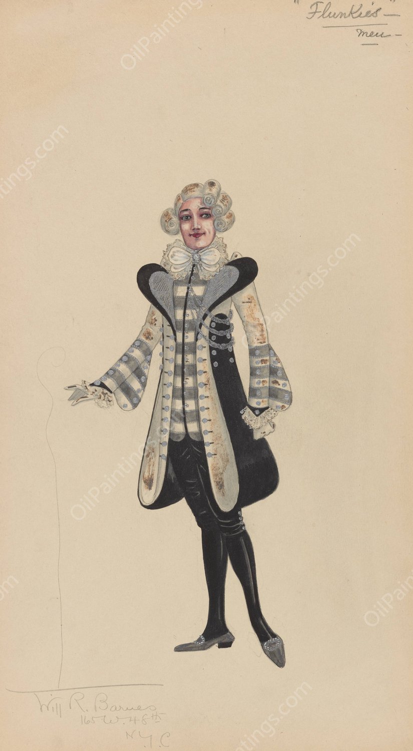 Flunkies  by Will R. Barnes - Hand-Painted Oil Painting Reproduction