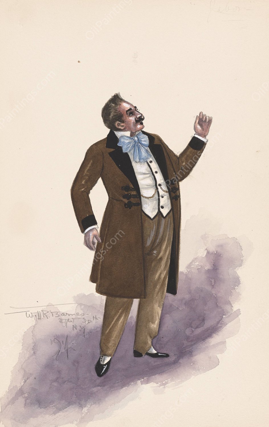 Gabor  by Will R. Barnes - Hand-Painted Oil Painting Reproduction