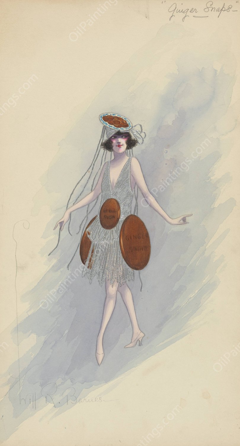 Ginger Snaps  by Will R. Barnes - Hand-Painted Oil Painting Reproduction