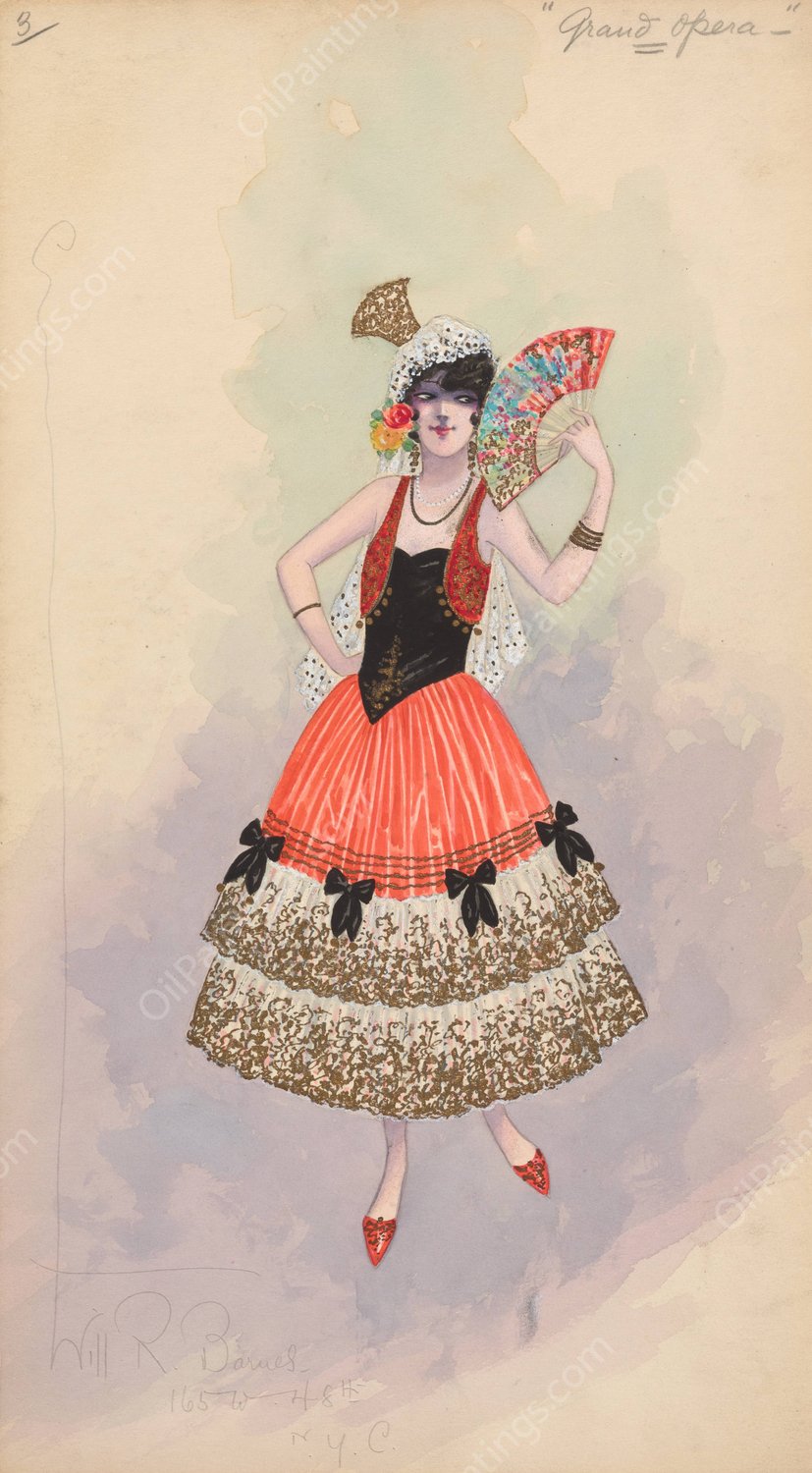 Grand Opera, 3  by Will R. Barnes - Hand-Painted Oil Painting Reproduction