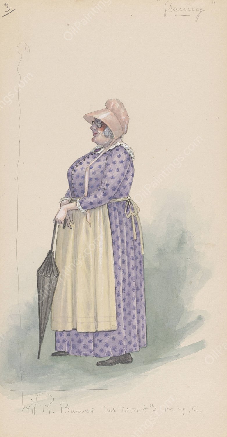 Granny  by Will R. Barnes - Hand-Painted Oil Painting Reproduction