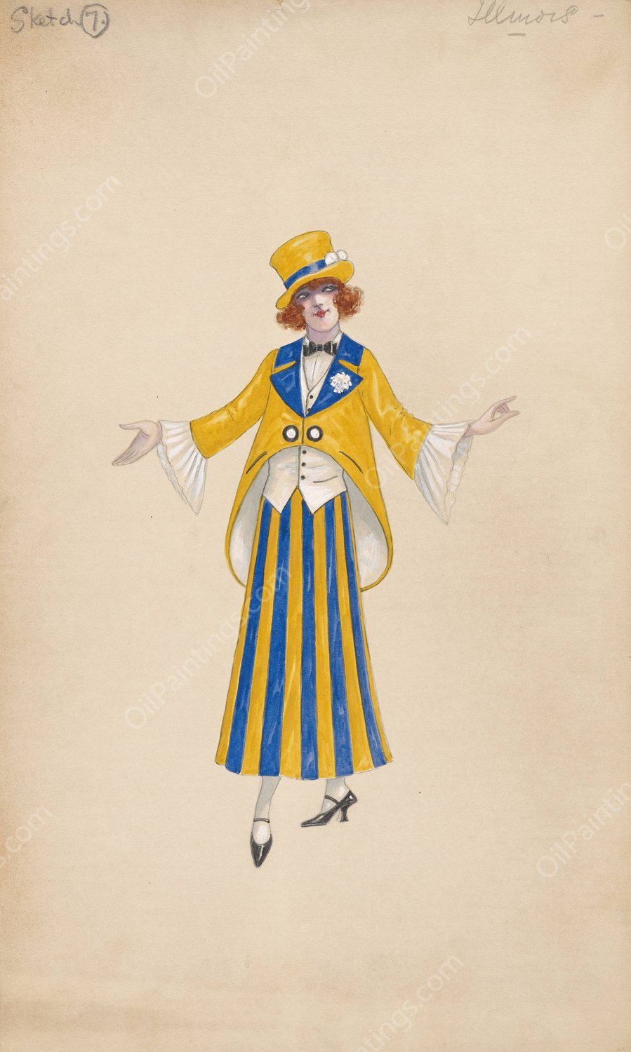 Illinois-Sketch 7  by Will R. Barnes - Hand-Painted Oil Painting Reproduction