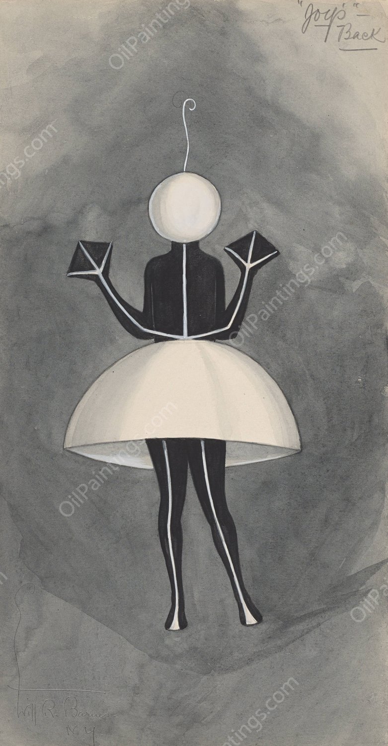 Joys-Back  by Will R. Barnes - Hand-Painted Oil Painting Reproduction