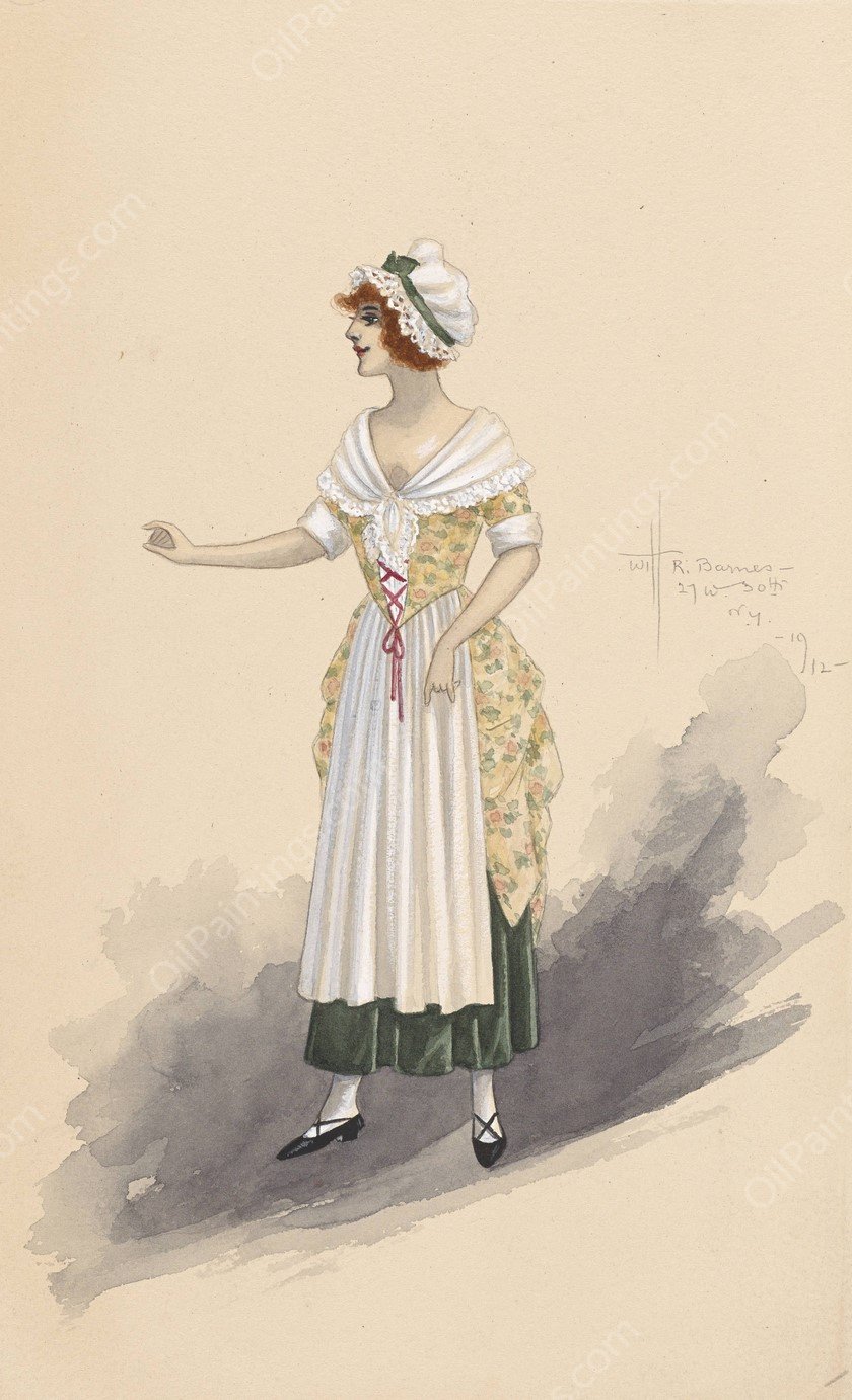 Kathleen  by Will R. Barnes - Hand-Painted Oil Painting Reproduction