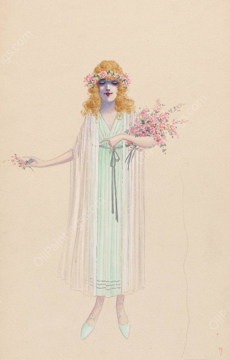 Modesty-10  by Will R. Barnes - Hand-Painted Oil Painting Reproduction