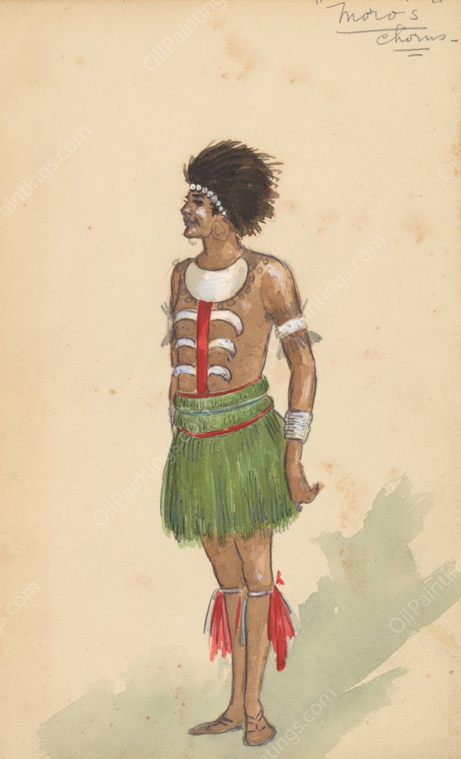 Moro's Chorus  by Will R. Barnes - Hand-Painted Oil Painting Reproduction