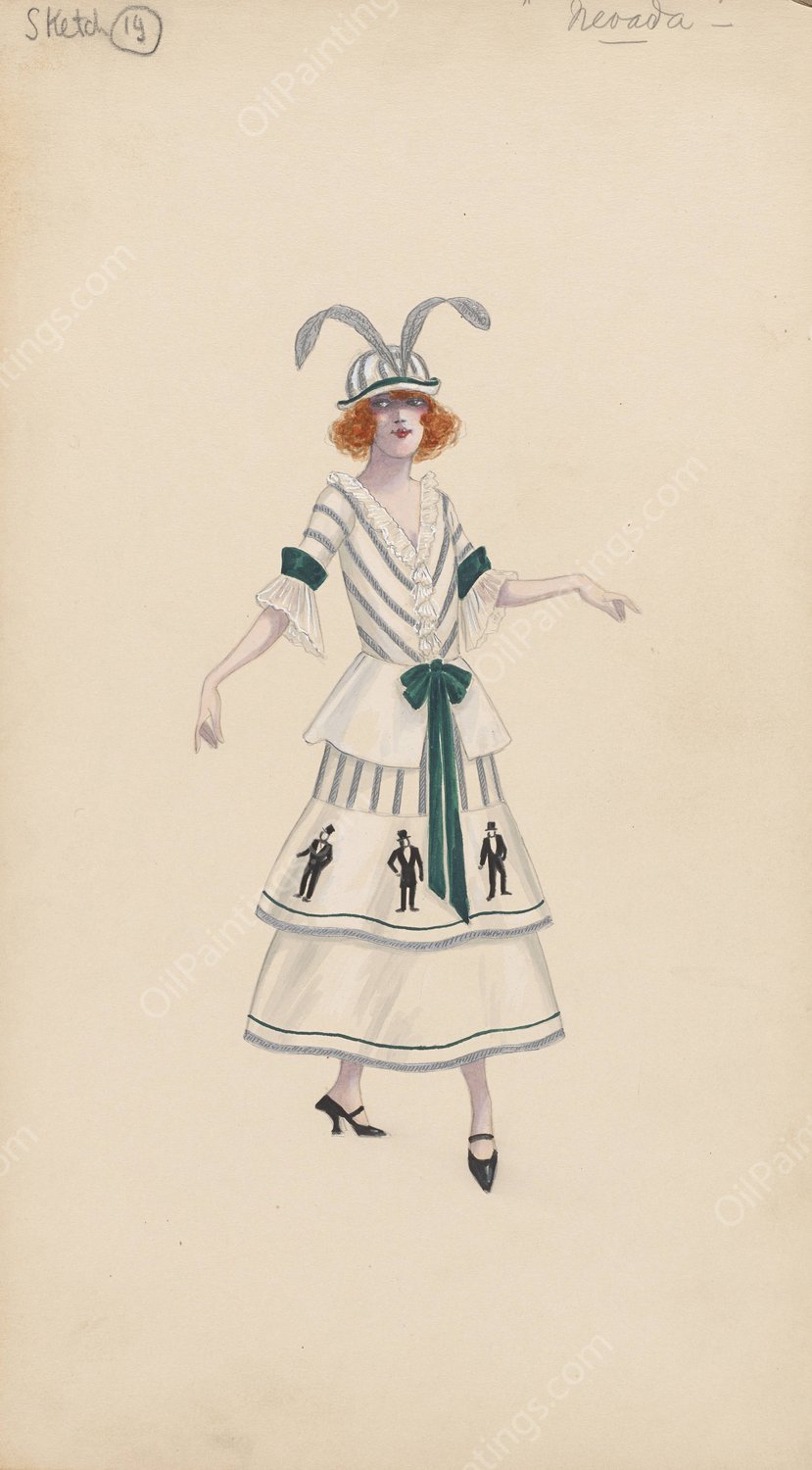 Nevada-Sketch 19  by Will R. Barnes - Hand-Painted Oil Painting Reproduction