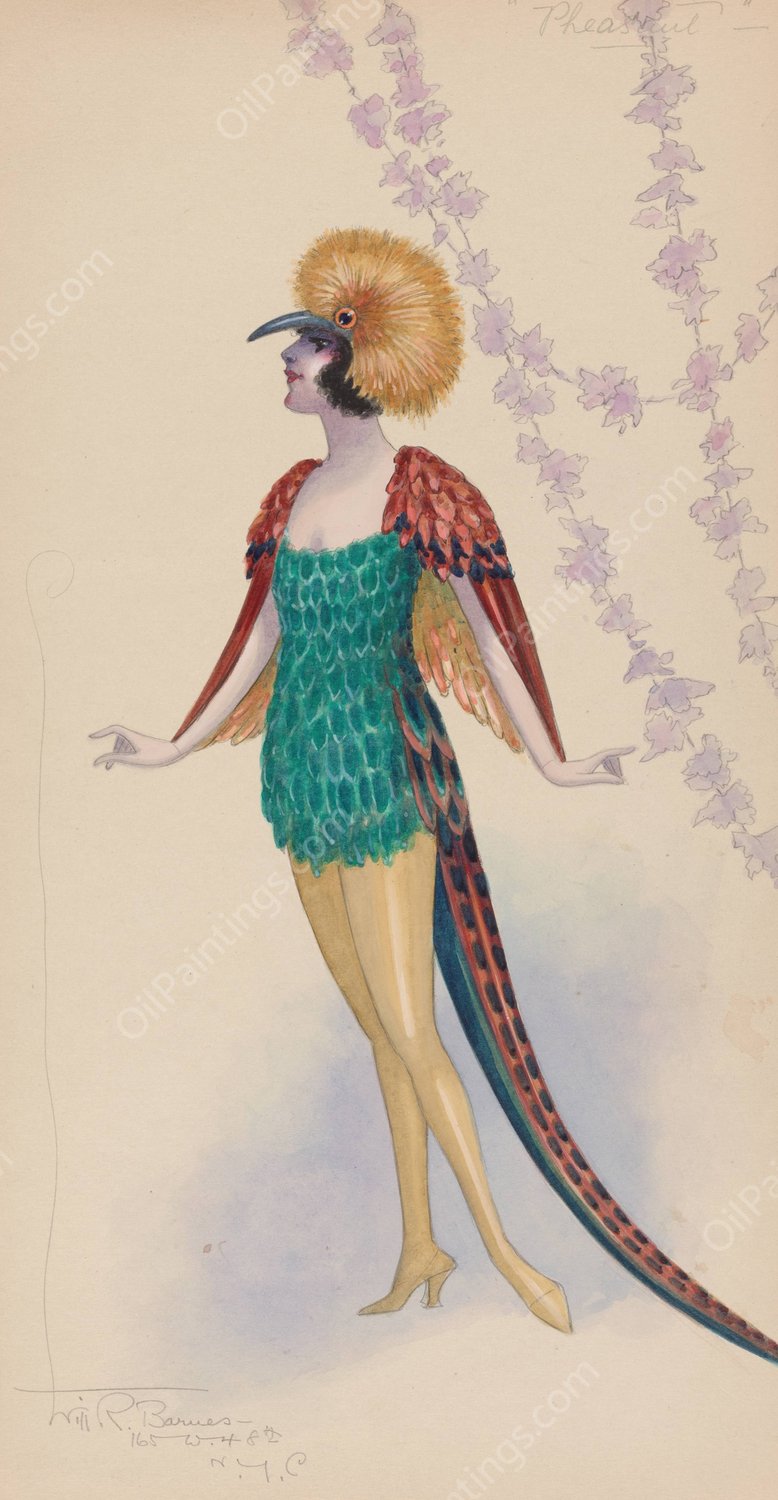 Pheasant  by Will R. Barnes - Hand-Painted Oil Painting Reproduction