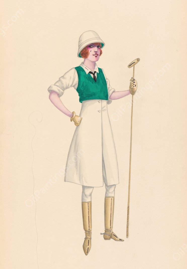 Polo, 1  by Will R. Barnes - Hand-Painted Oil Painting Reproduction