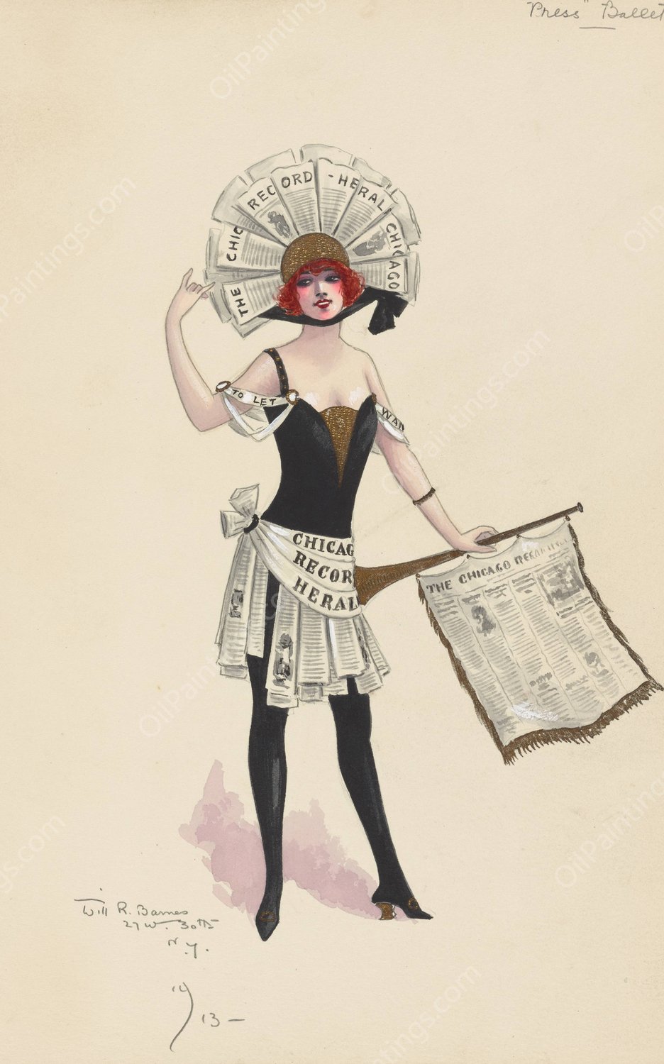 Press Ballet  by Will R. Barnes - Hand-Painted Oil Painting Reproduction