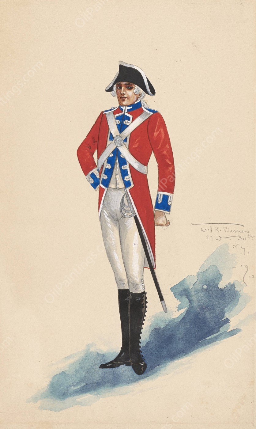 Privates  by Will R. Barnes - Hand-Painted Oil Painting Reproduction