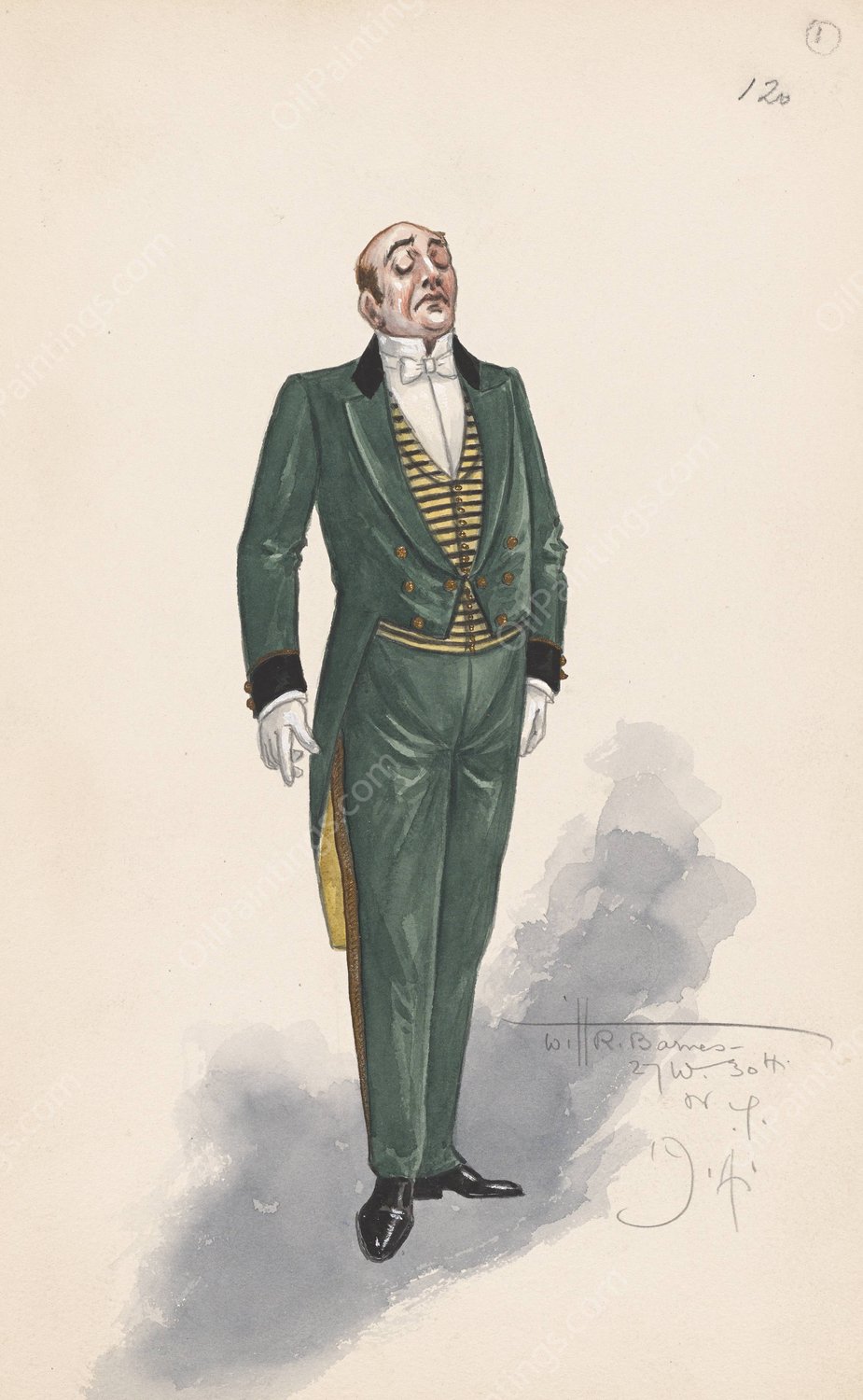 Richter; Act II, 120  by Will R. Barnes - Hand-Painted Oil Painting Reproduction