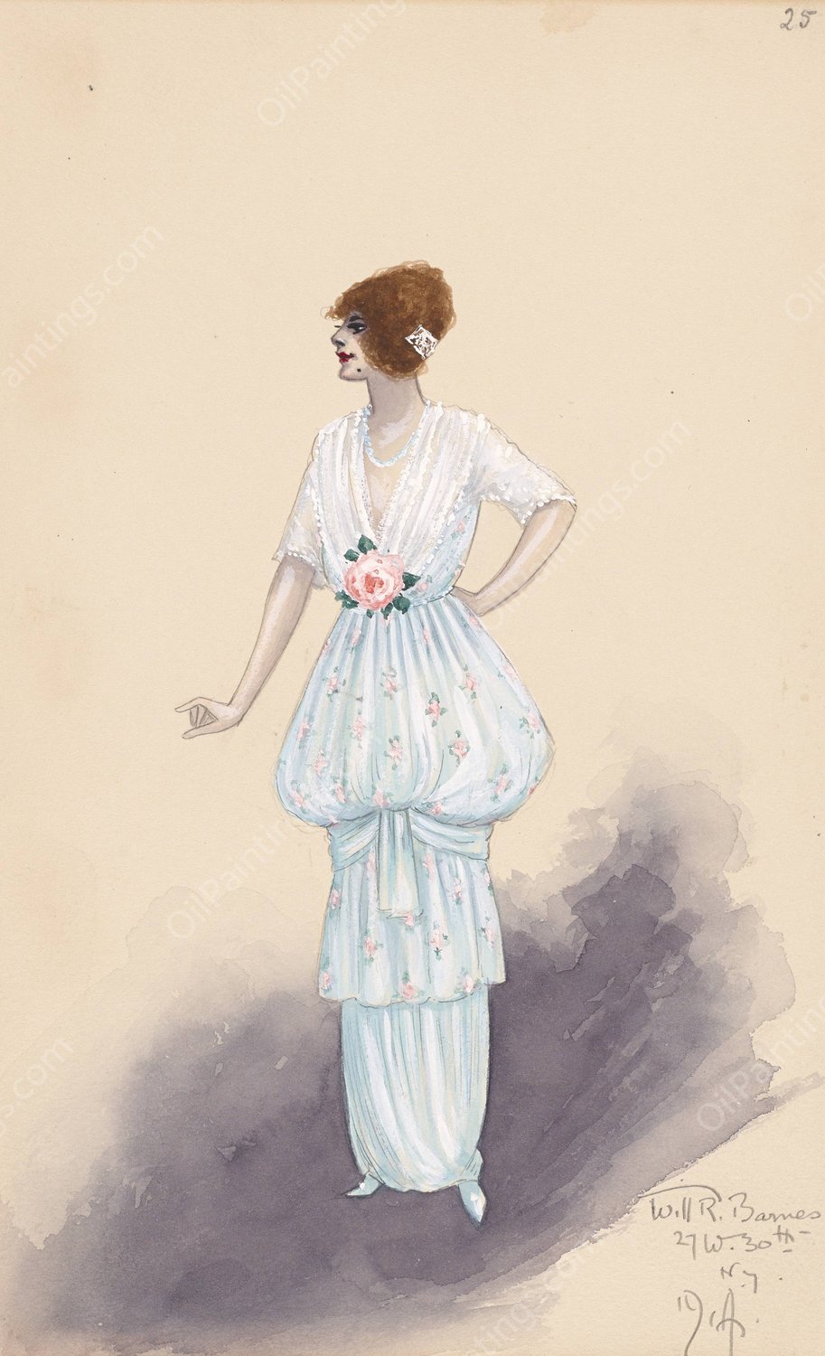 Rosalie; Act II, 25  by Will R. Barnes - Hand-Painted Oil Painting Reproduction