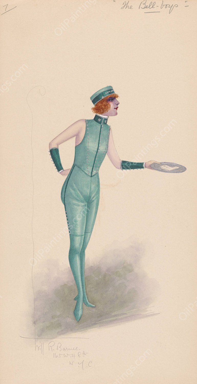 The Bell-Boys, 7  by Will R. Barnes - Hand-Painted Oil Painting Reproduction