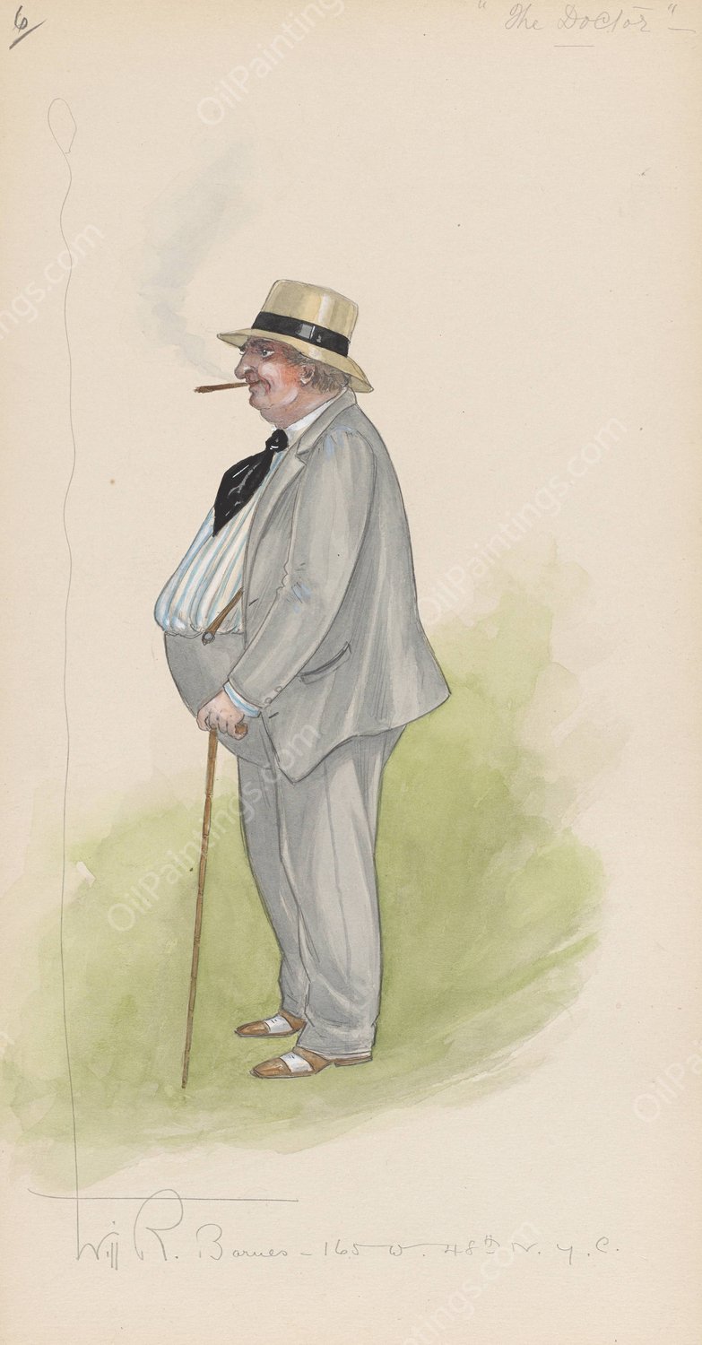 The Doctor  by Will R. Barnes - Hand-Painted Oil Painting Reproduction