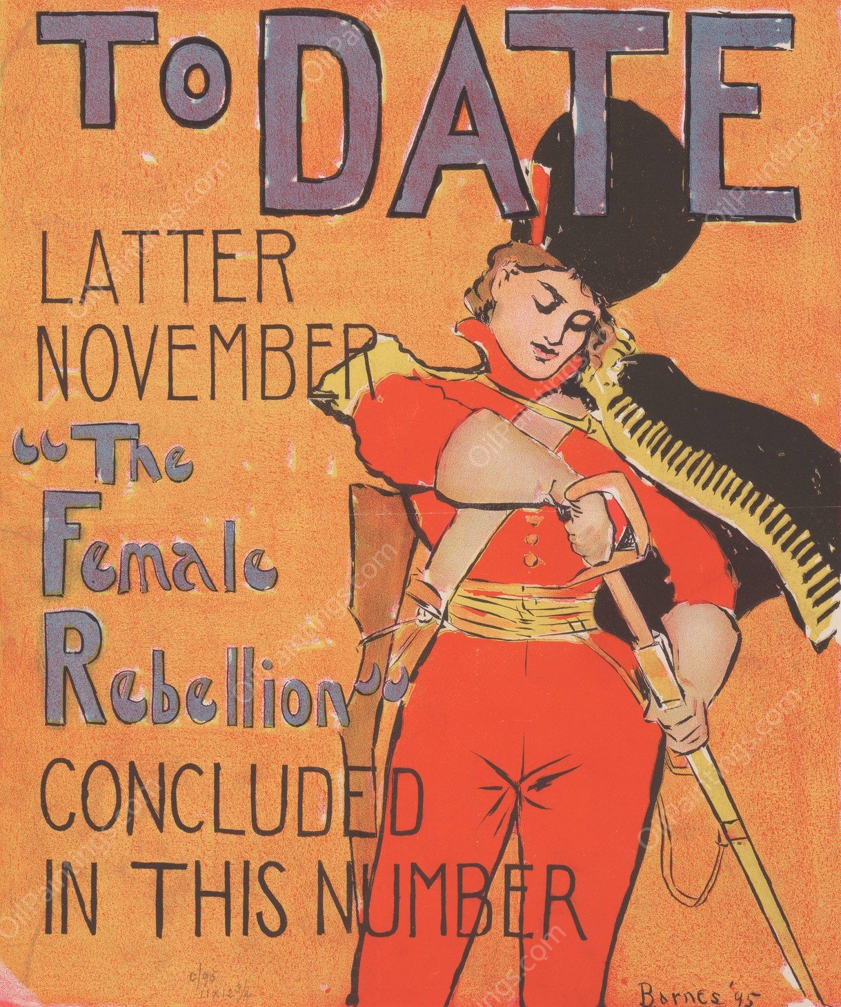 The female rebellion  by Will R. Barnes - Hand-Painted Oil Painting Reproduction