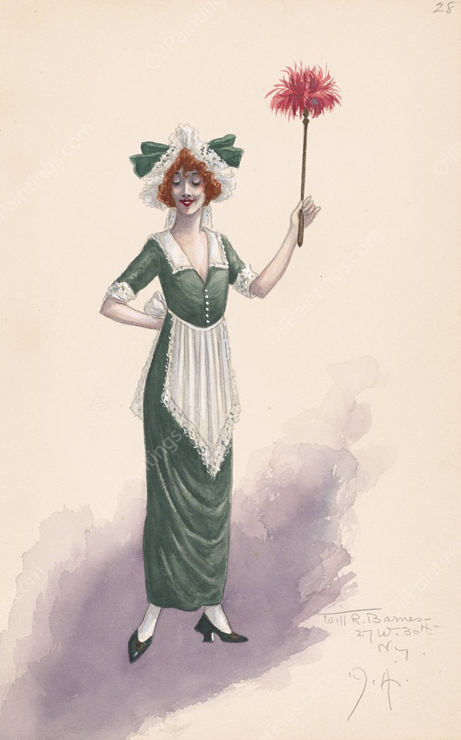 Tillie; Act I, 28  by Will R. Barnes - Hand-Painted Oil Painting Reproduction