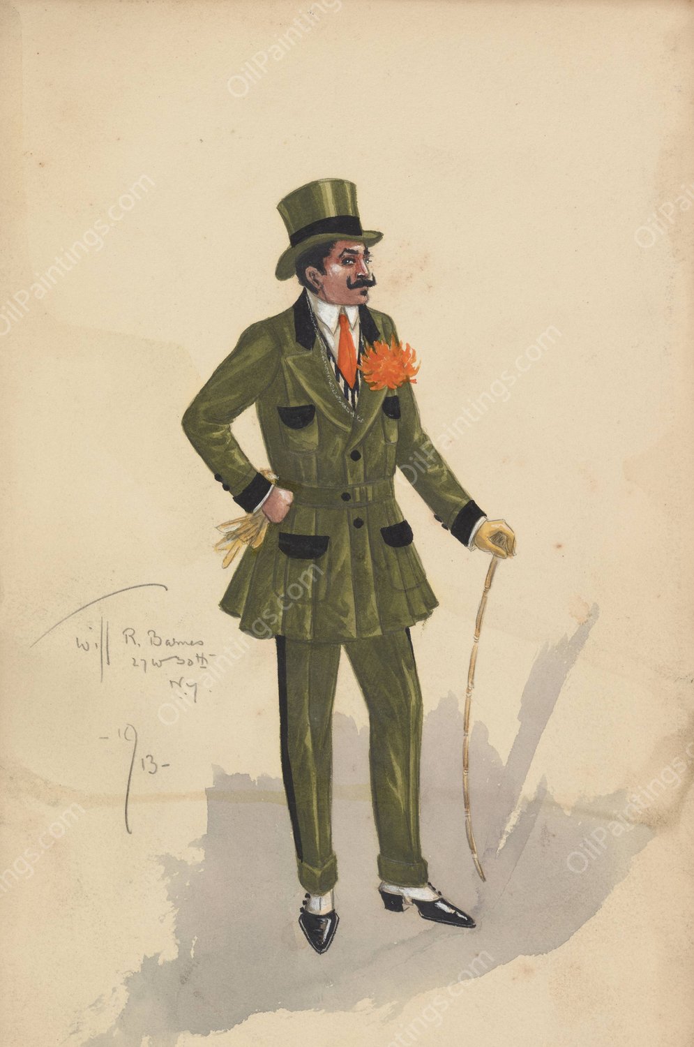 untitled  by Will R. Barnes - Hand-Painted Oil Painting Reproduction