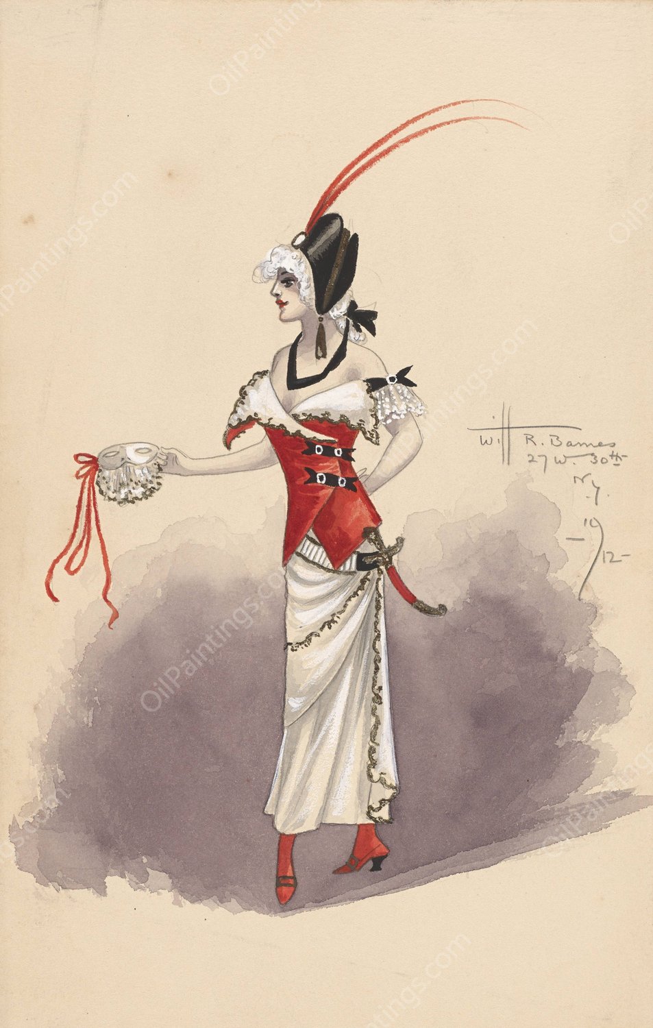 Untitled  by Will R. Barnes - Hand-Painted Oil Painting Reproduction