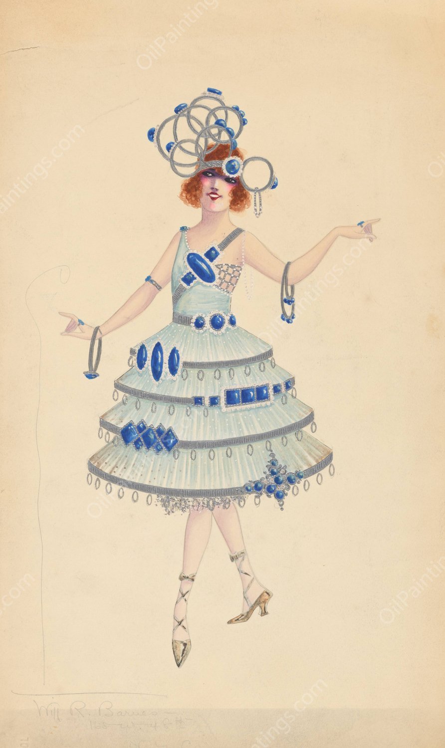 untitled  by Will R. Barnes - Hand-Painted Oil Painting Reproduction