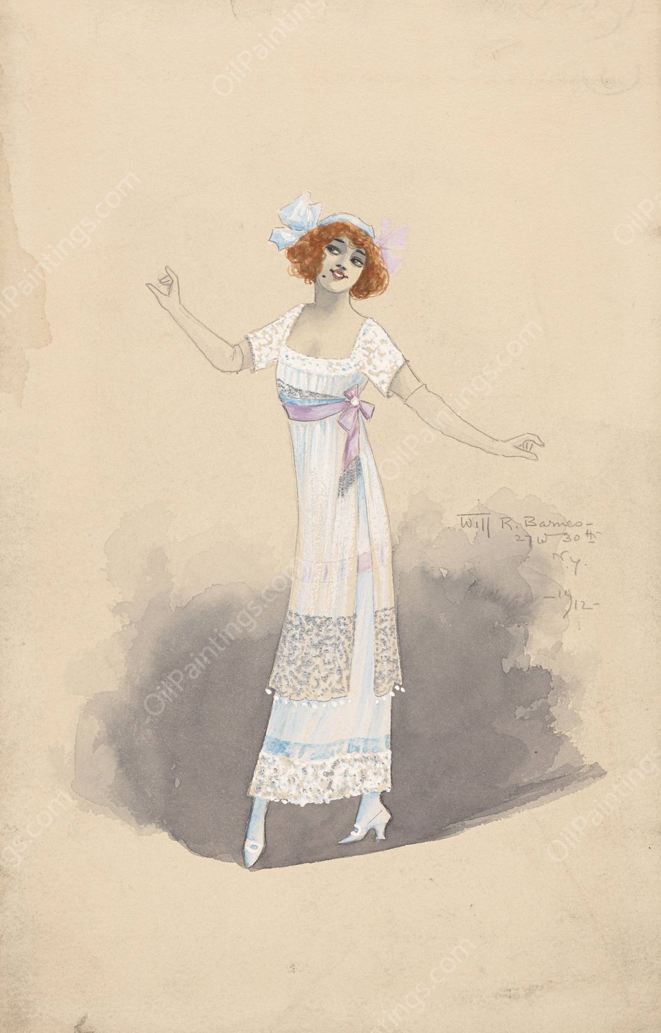 untitled  by Will R. Barnes - Hand-Painted Oil Painting Reproduction